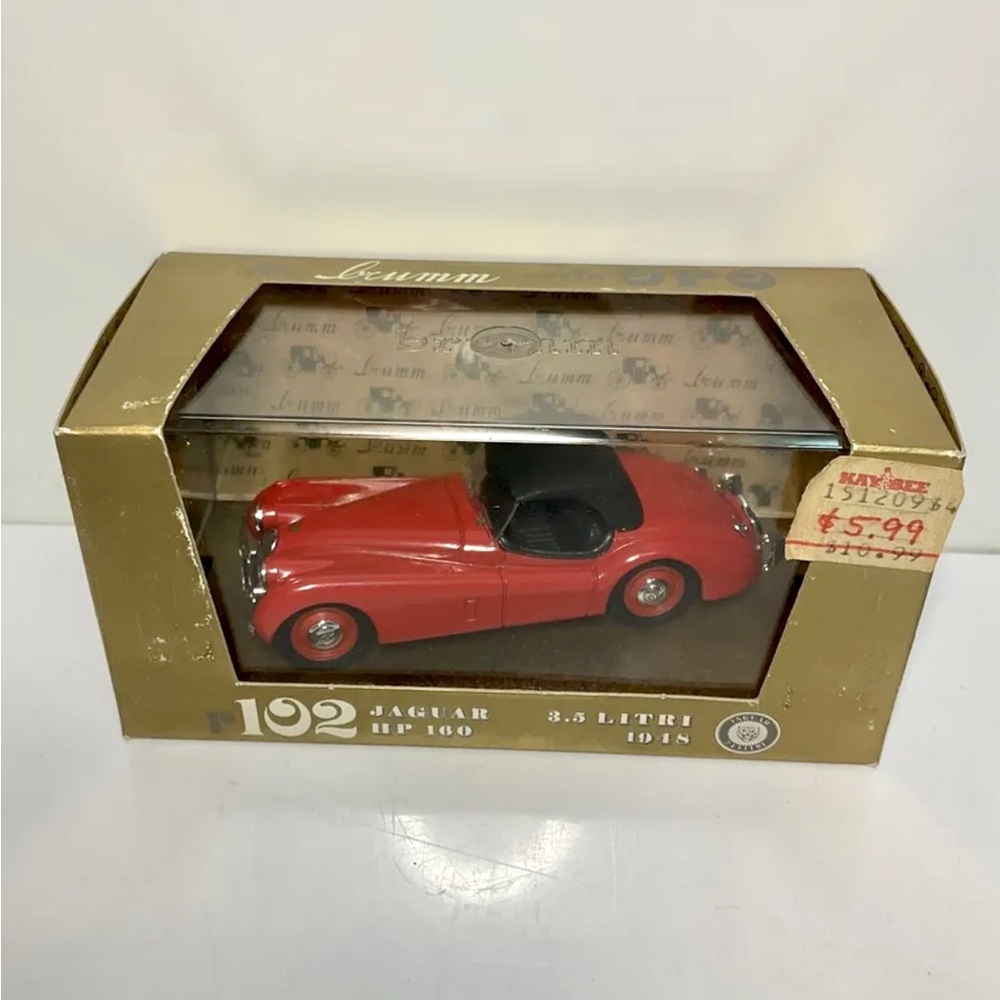 Vintage Brumm 1/43 Jaguar XH 120 Coupe 1948 Silver R102,  Italy